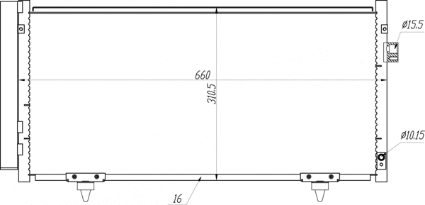Condenseur, climatisation HART 620 610
