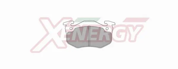 Kit de plaquettes de frein, frein à disque AP XENERGY X40266