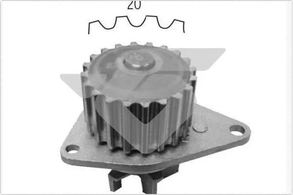 Pompe à eau, refroidissement du moteur HUTCHINSON WP05