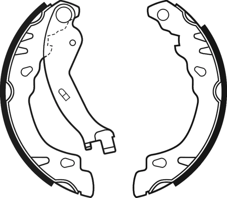 Jeu de mâchoires de frein ABTEX ABS4090