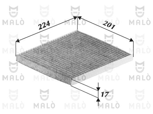 Filtre, air de l'habitacle AKRON-MALÒ 1531422
