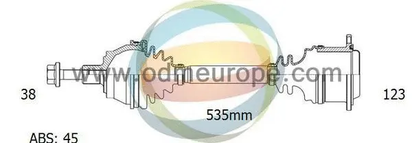 Arbre de transmission 4X4 ESTANFI EST-18-215021