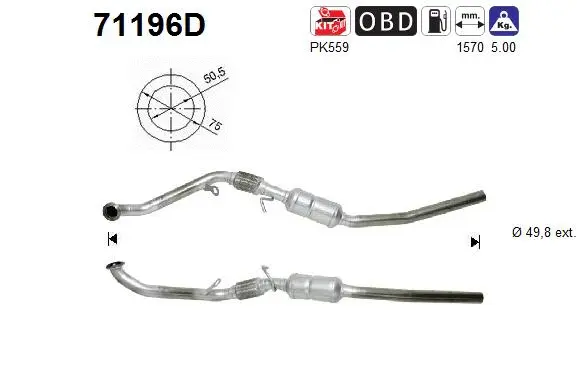 Catalyseur AS 71196D