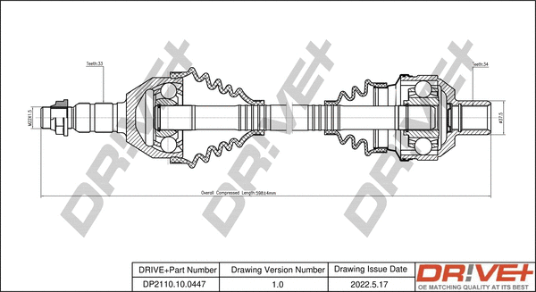 Arbre de transmission Dr!ve+ DP2110.10.0447