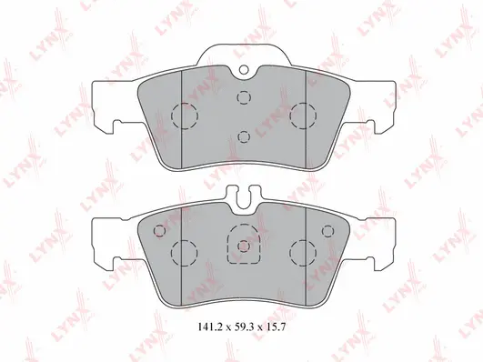 Kit de plaquettes de frein, frein à disque LYNXAUTO BD-5325
