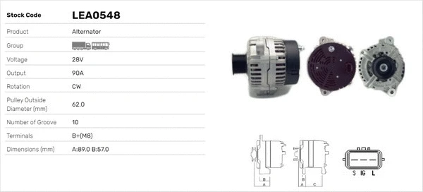 Alternateur LUSA LEA0548