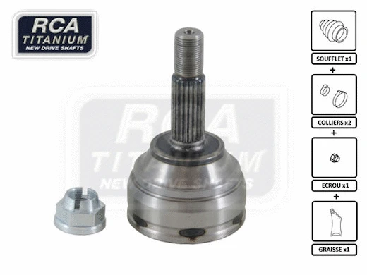 Jeu de joints, arbre de transmission RCA FRANCE RE81