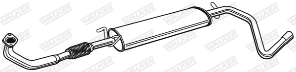 Silencieux central WALKER 21499