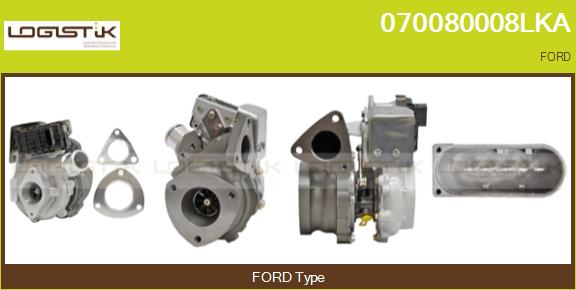 Turbocompresseur, suralimentation LGK 070080008LKA