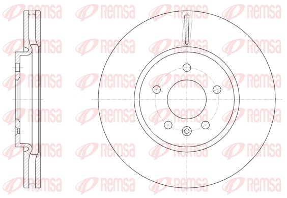 Disque de frein REMSA 61541.10