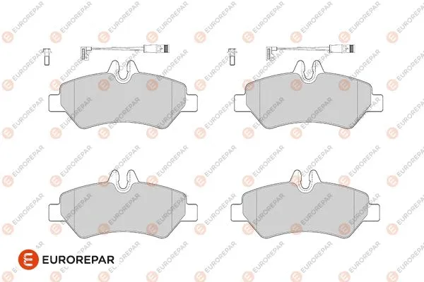 Kit de plaquettes de frein, frein à disque EUROREPAR 1686267580