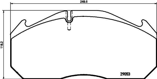 Kit de plaquettes de frein, frein à disque DON CVP018K