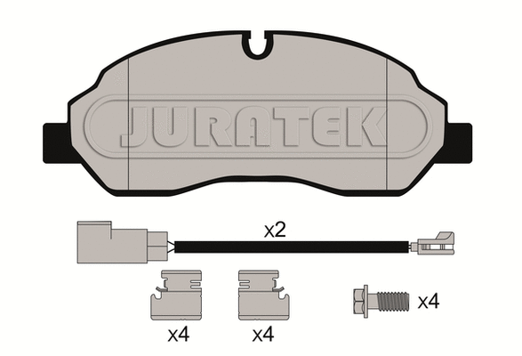 Kit de plaquettes de frein, frein à disque JURATEK JCP8061