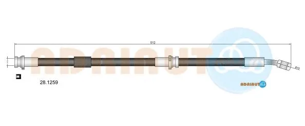 Flexible de frein ADRIAUTO 28.1259