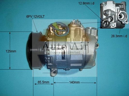 Compresseur, climatisation AUTO AIR GLOUCESTER 14-9692