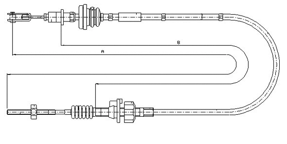 Tirette à câble, commande d'embrayage SONOVA CF00556