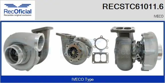 Turbocompresseur, suralimentation RECOFICIAL RECSTC61011.6