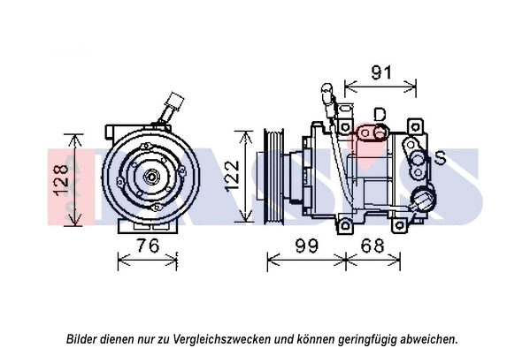 Compresseur, climatisation AKS DASIS 852571N