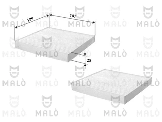 Filtre, air de l'habitacle AKRON-MALÒ 1532181