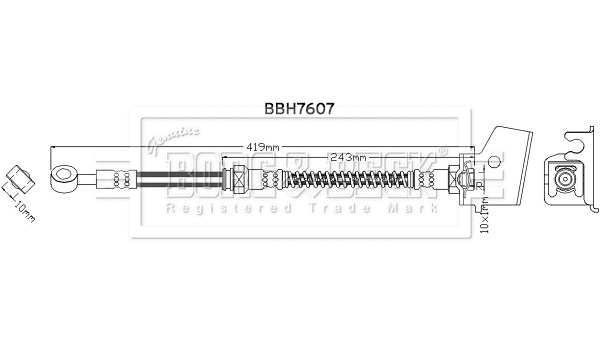 Flexible de frein BORG & BECK BBH7607