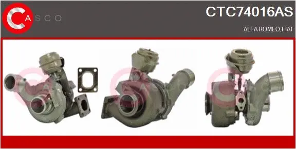 Turbocompresseur, suralimentation CASCO CTC74016AS