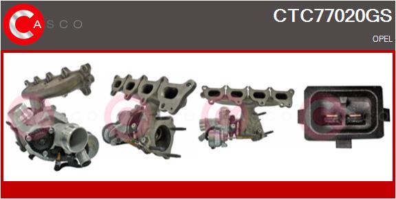 Turbocompresseur, suralimentation CASCO CTC77020GS