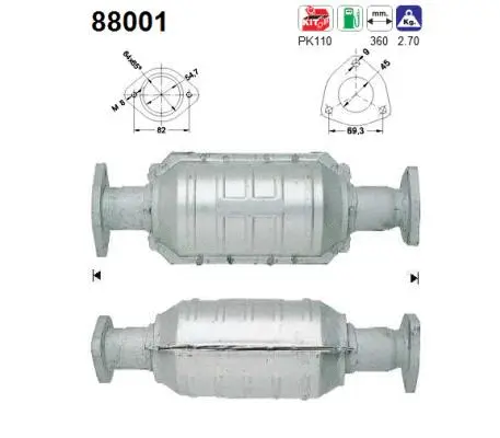 Catalyseur AS 88001