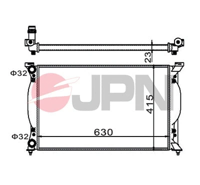 Radiateur, refroidissement du moteur JPN 60C9004-JPN