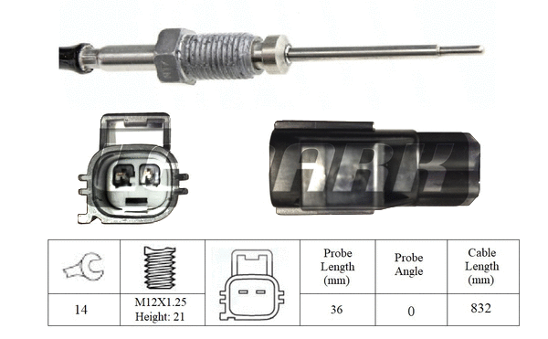 Capteur, température des gaz LEMARK LXT392