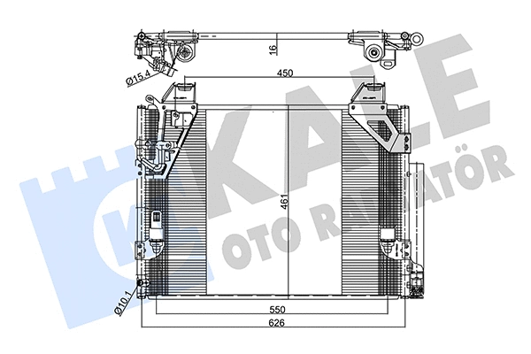 Condenseur, climatisation KALE OTO RADYATÖR 357765