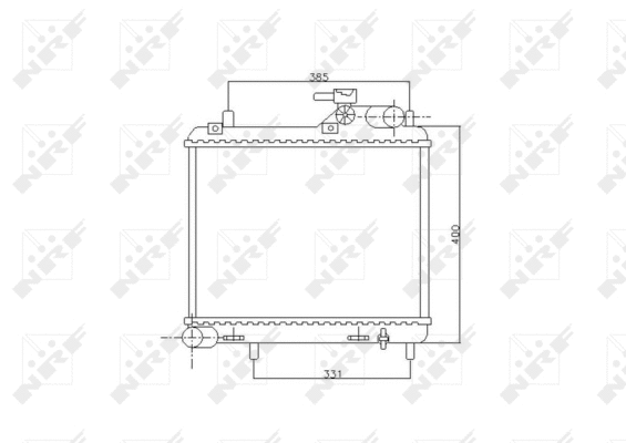Radiateur, refroidissement du moteur NRF 53745