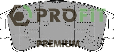 Kit de plaquettes de frein, frein à disque PROFIT 5005-1619