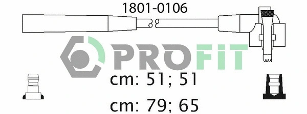 Kit de câbles d'allumage PROFIT 1801-0106