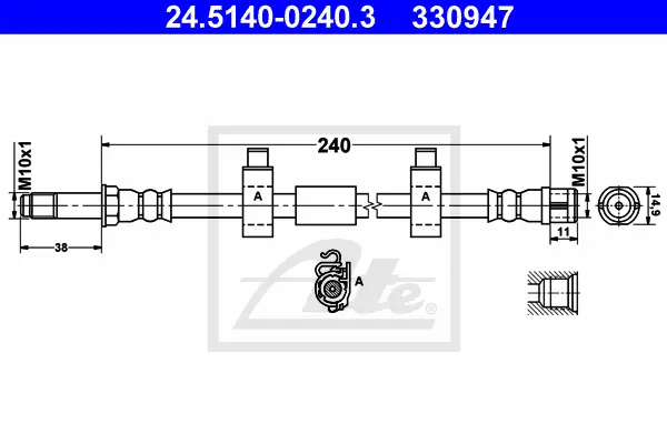 Flexible de frein ATE-APAC 24.5140-0240.3