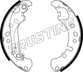 Jeu de mâchoires de frein TRUSTING 253.721
