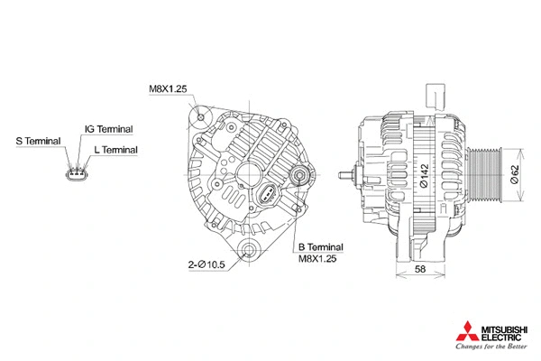 Alternateur KUTNAK AUTOMOTIVE 723442/M