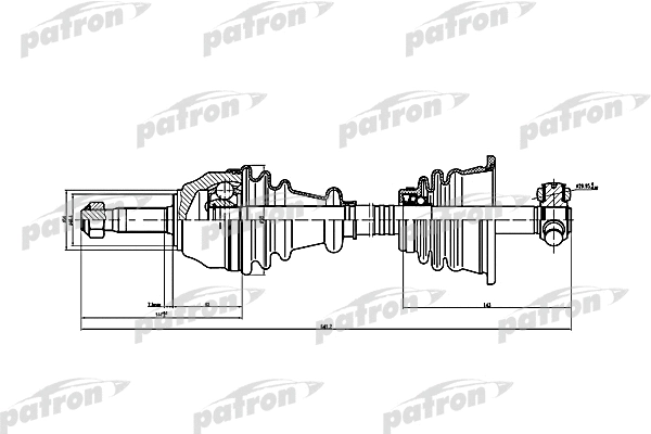 Arbre de transmission PATRON PDS1074