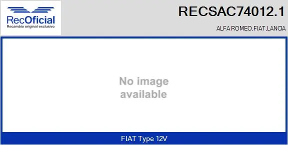 Compresseur, climatisation RECOFICIAL RECSAC74012.1