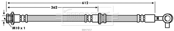 Flexible de frein BORG & BECK BBH7657