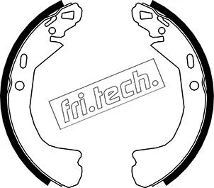 Jeu de mâchoires de frein fri.tech. 1027.006