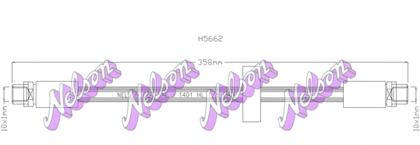 Flexible de frein KAWE H5662