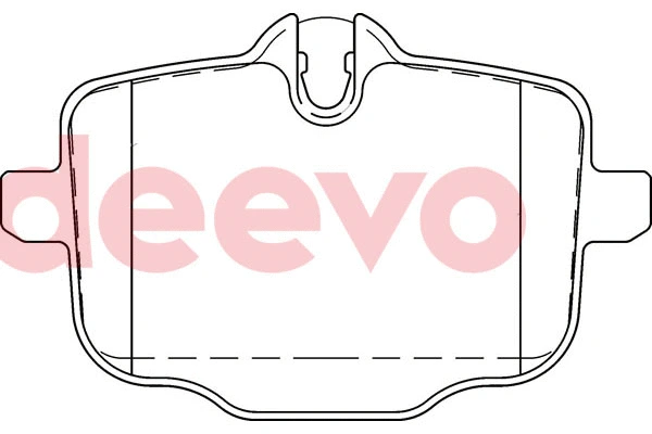 Kit de plaquettes de frein, frein à disque DEEVO BP81400