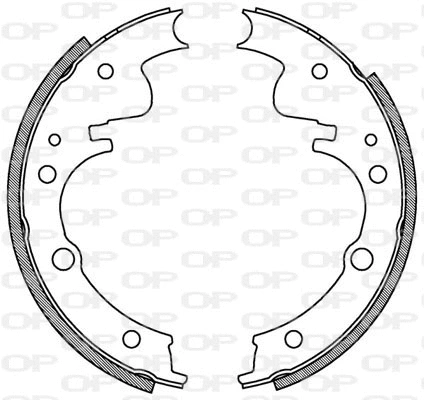 Jeu de mâchoires de frein OPEN PARTS BSA2045.00