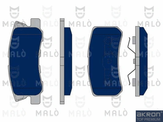 Kit de plaquettes de frein, frein à disque AKRON-MALÒ 1050353