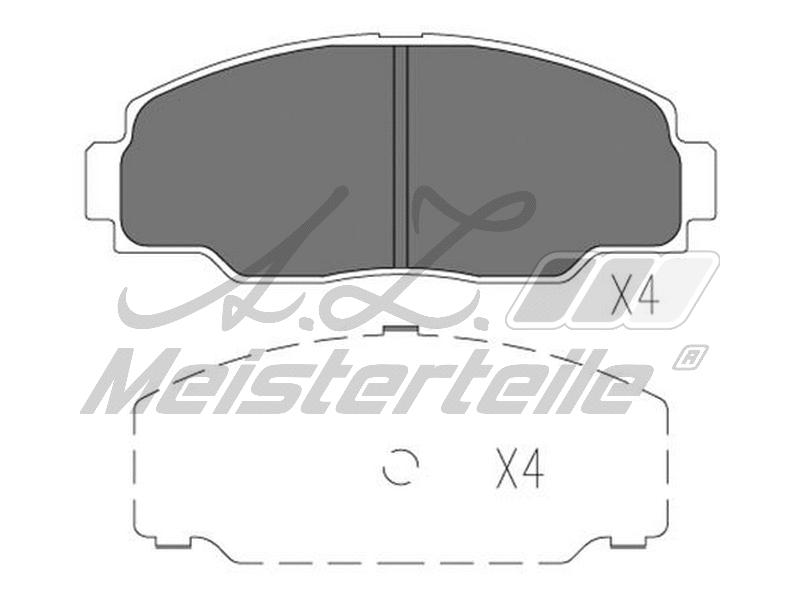 Kit de plaquettes de frein, frein à disque A.Z. Meisterteile AZMT-44-022-1718