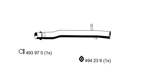 Tuyau d'échappement ERNST 331531