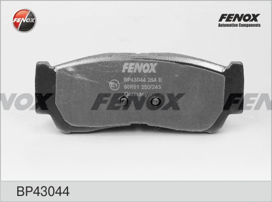 Kit de plaquettes de frein, frein à disque FENOX BP43044