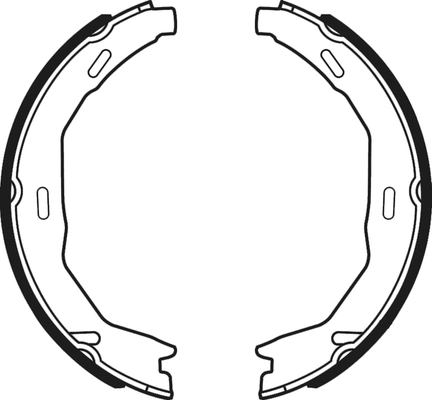 Jeu de mâchoires de frein ABTEX ABS4155