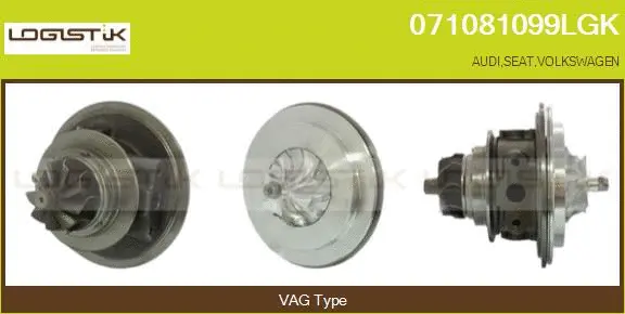 Groupe carter, turbocompresseur LGK 071081099LGK