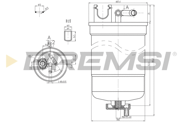 Filtre à carburant BREMSI FE0369